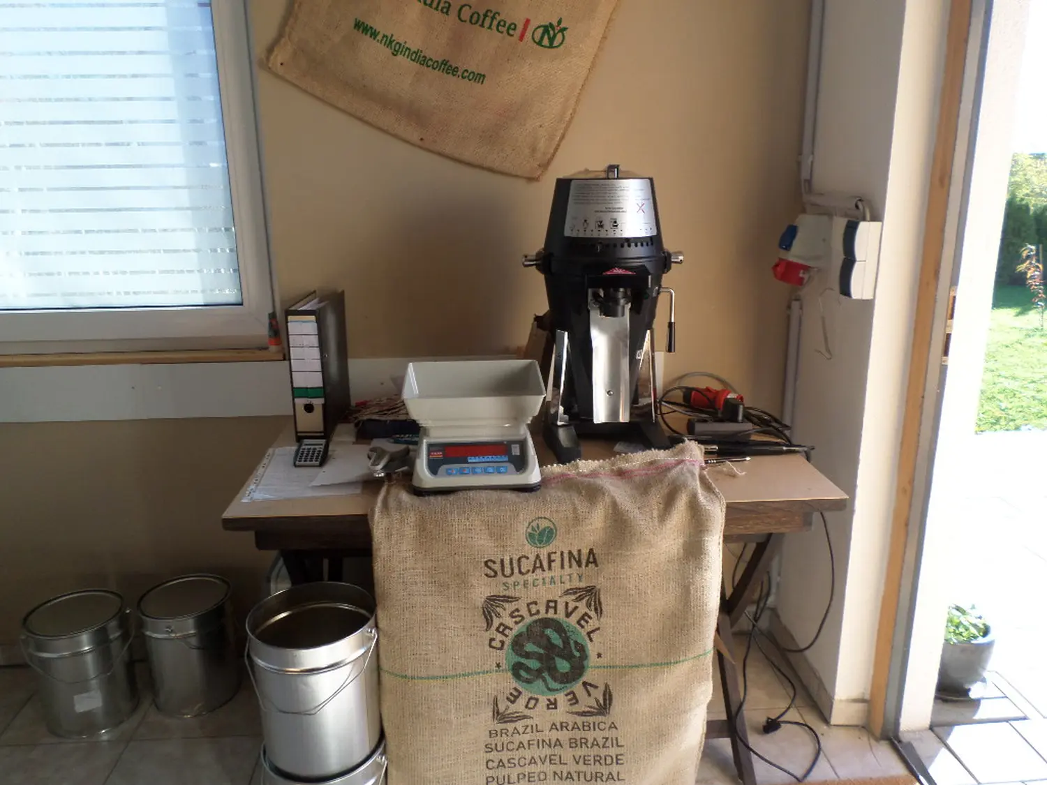 Kaffeemaschine im Einsatz